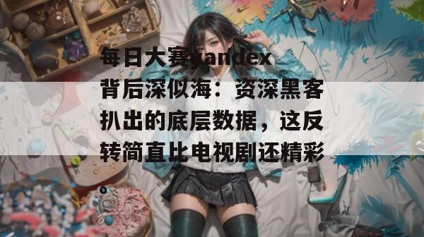 每日大赛yandex背后深似海:资深黑客扒出的底层数据,这反转简直比电视剧还精彩。 第1张 每日大赛yandex背后深似海:资深黑客扒出的底层数据,这反转简直比电视剧还精彩。 第1张